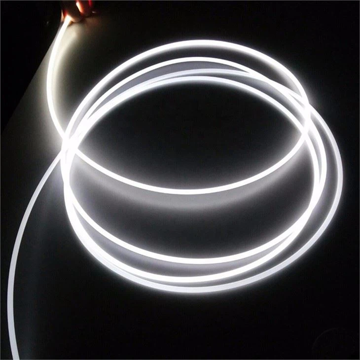 polymer MMA side glow fiber optic 100meters per roll for lighting decoration (3)