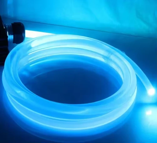 Kit luce in fibra ottica con emissione di bagliore laterale in plastica
