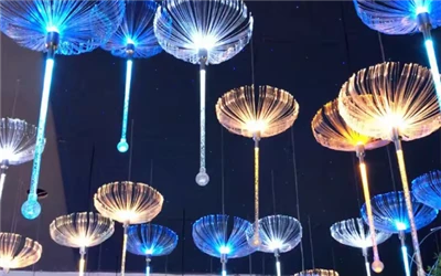 Luce floreale in fibra ottica