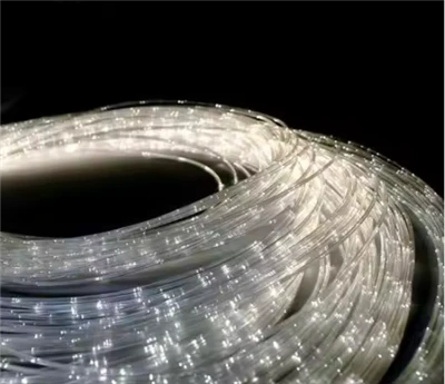 Materie prime per illuminazione a fibre ottiche con specifiche multiple Fibra ottica a bagliore laterale in PMMA solido